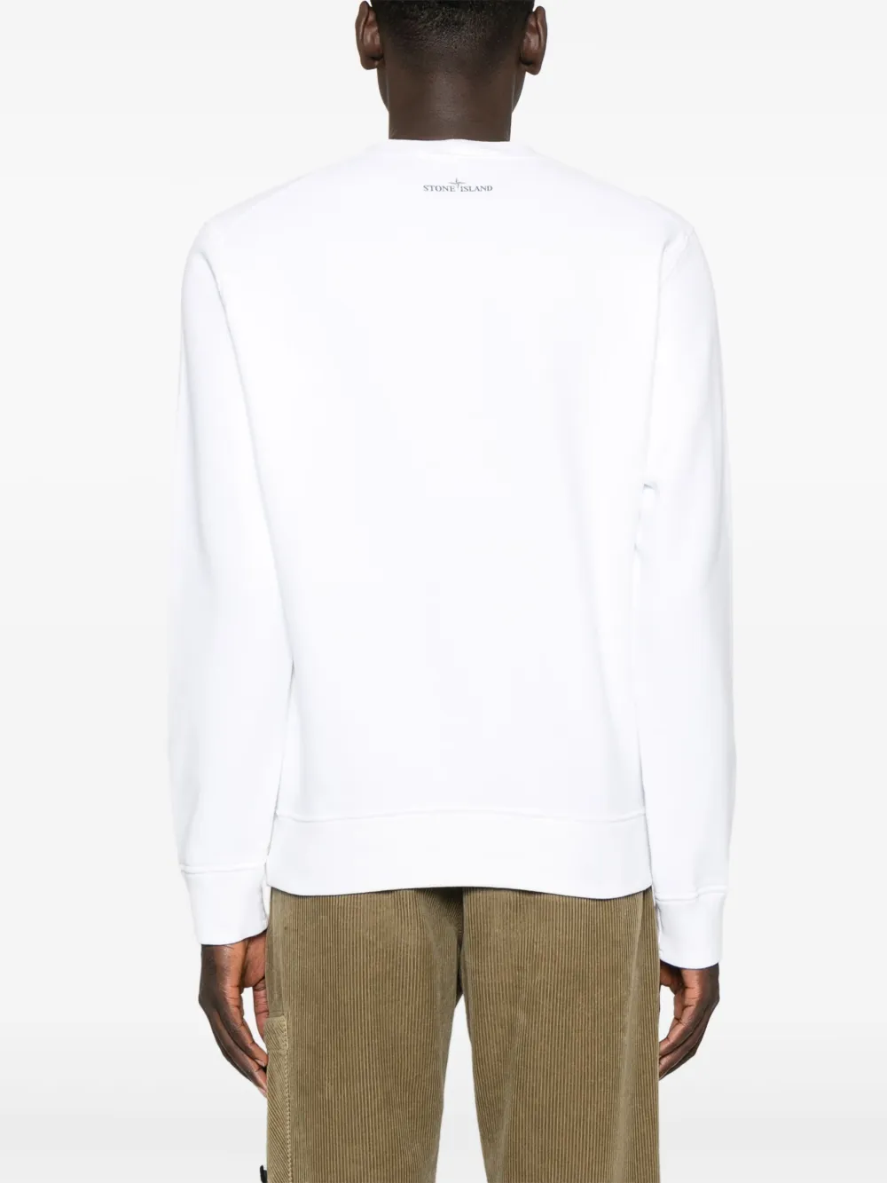 Stone Island Sweater met Compass-logopatch Wit