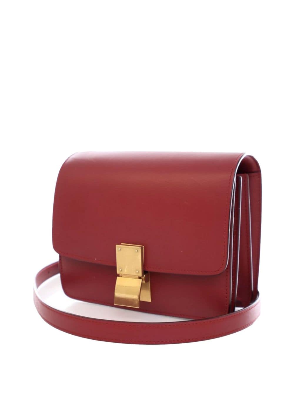 Pre-owned Celine 2018 Small Classic Box Crossbody Bag In Red