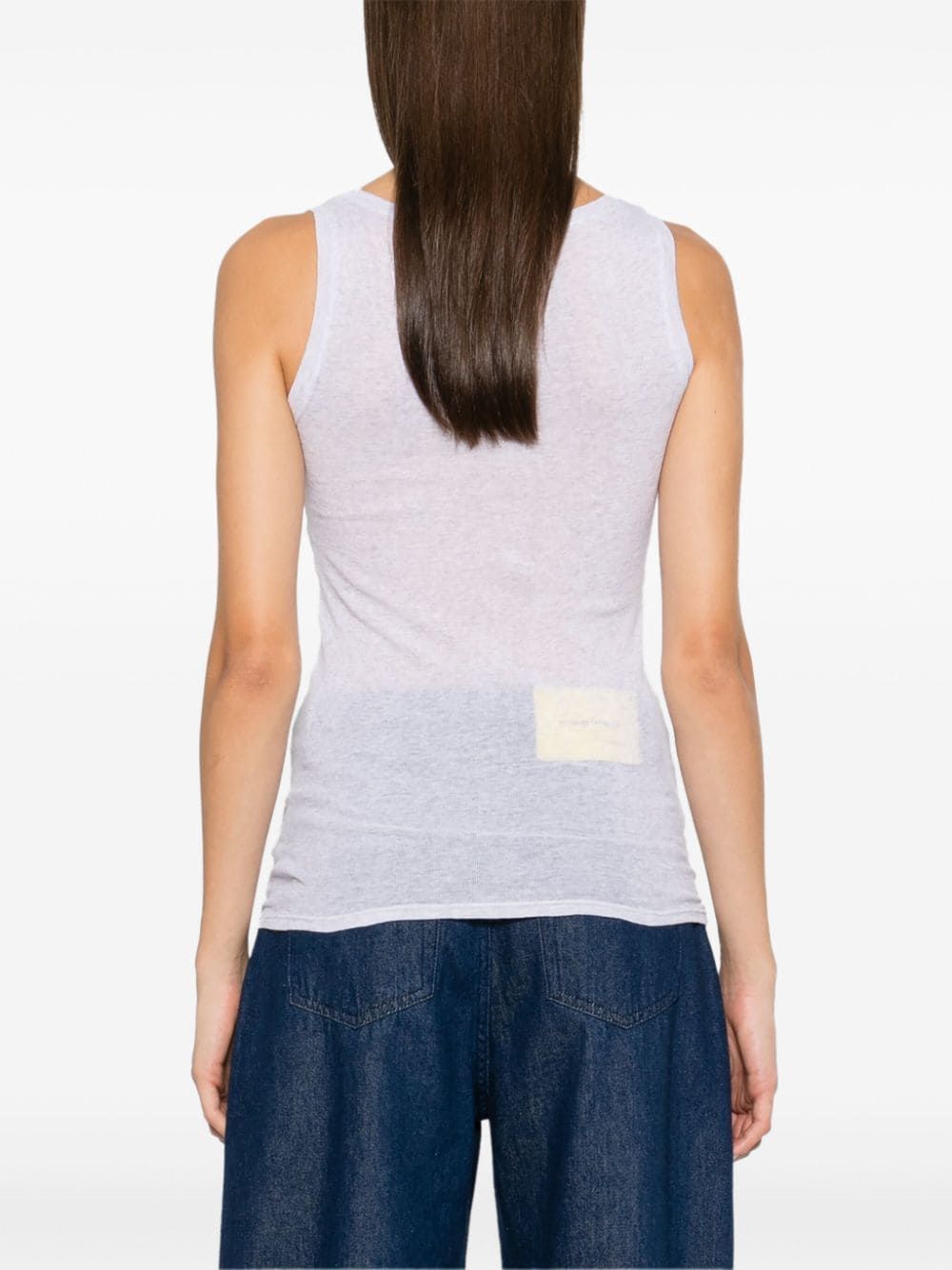 Shop American Vintage Massachusetts Tank Top In Grey