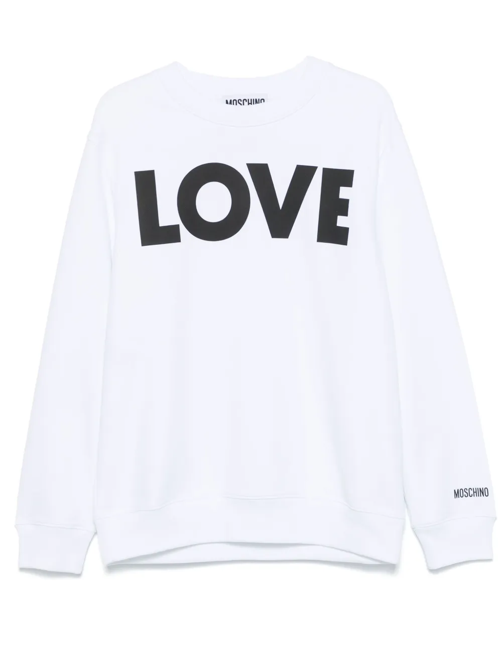 Moschino logo-print sweatshirt Wit