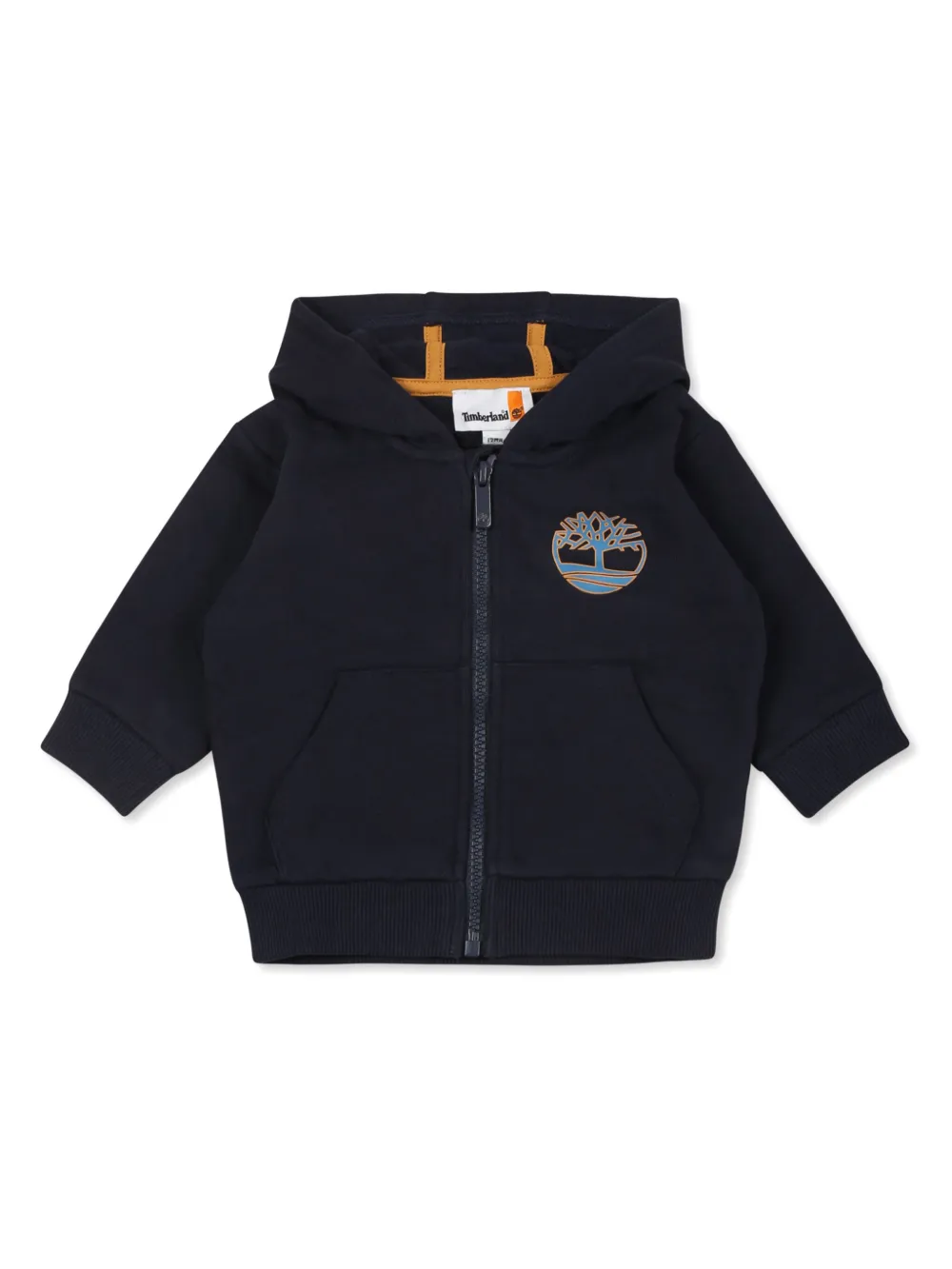 Timberland Kids Hoodie met rits Blauw