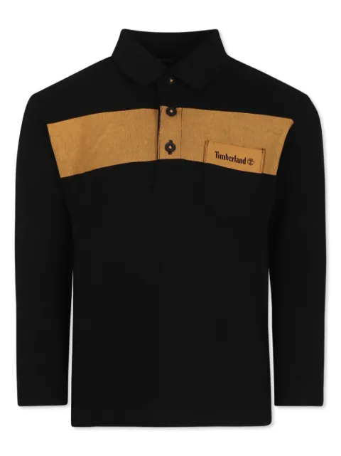 Timberland Kids two-tone polo shirt 