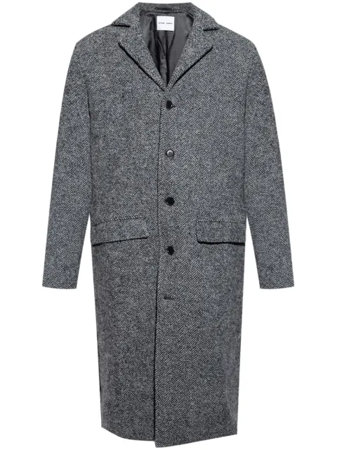 SAMSOE SAMSOE single breasted wool coat 