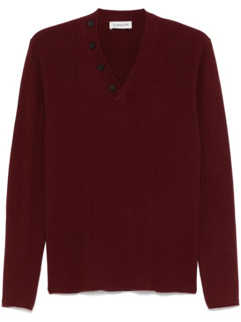 Lanvin button-embellishment sweater Men