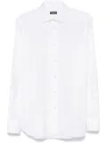 Zegna cutaway-collar shirt - White