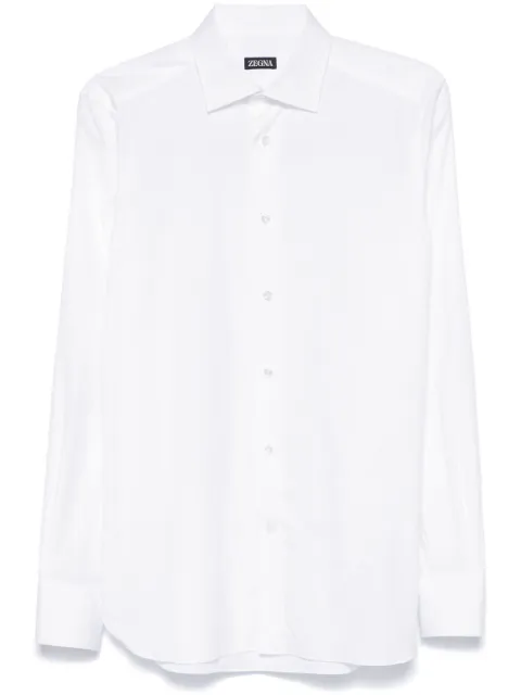 Zegna camisa con cuello italiano