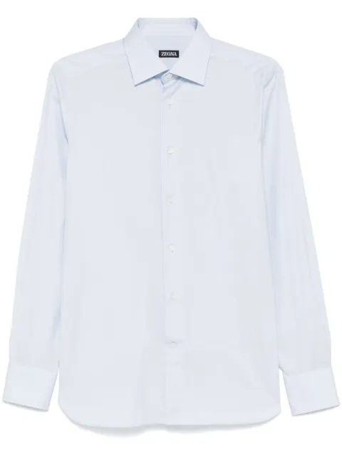 Zegna camisa con cuello italiano