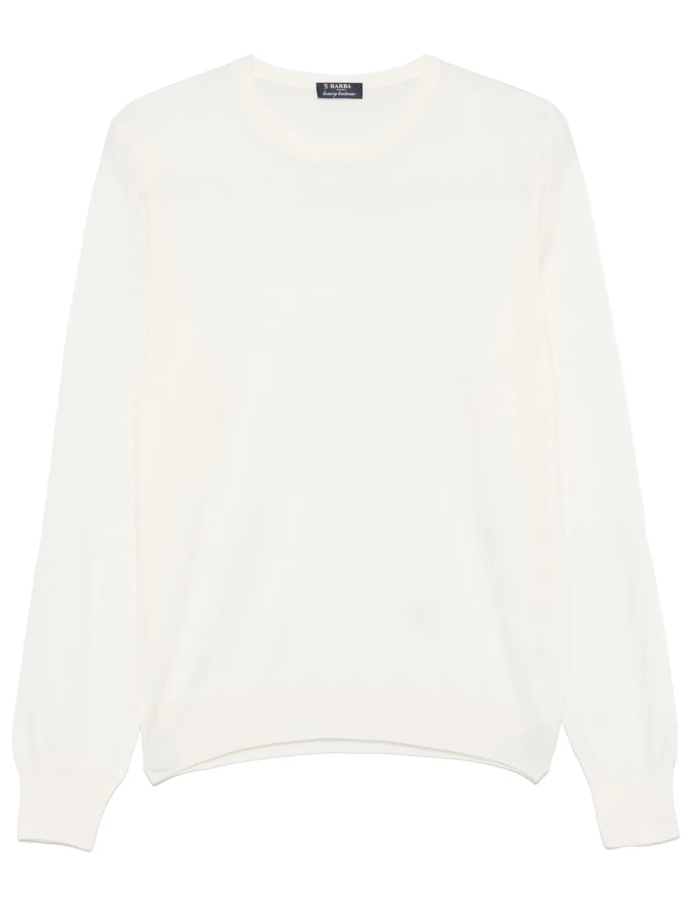 Barba fine-knit sweater | White | Image 1