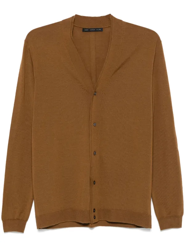 Low Brand Merino Wool Cardigan Brown FARFETCH IN