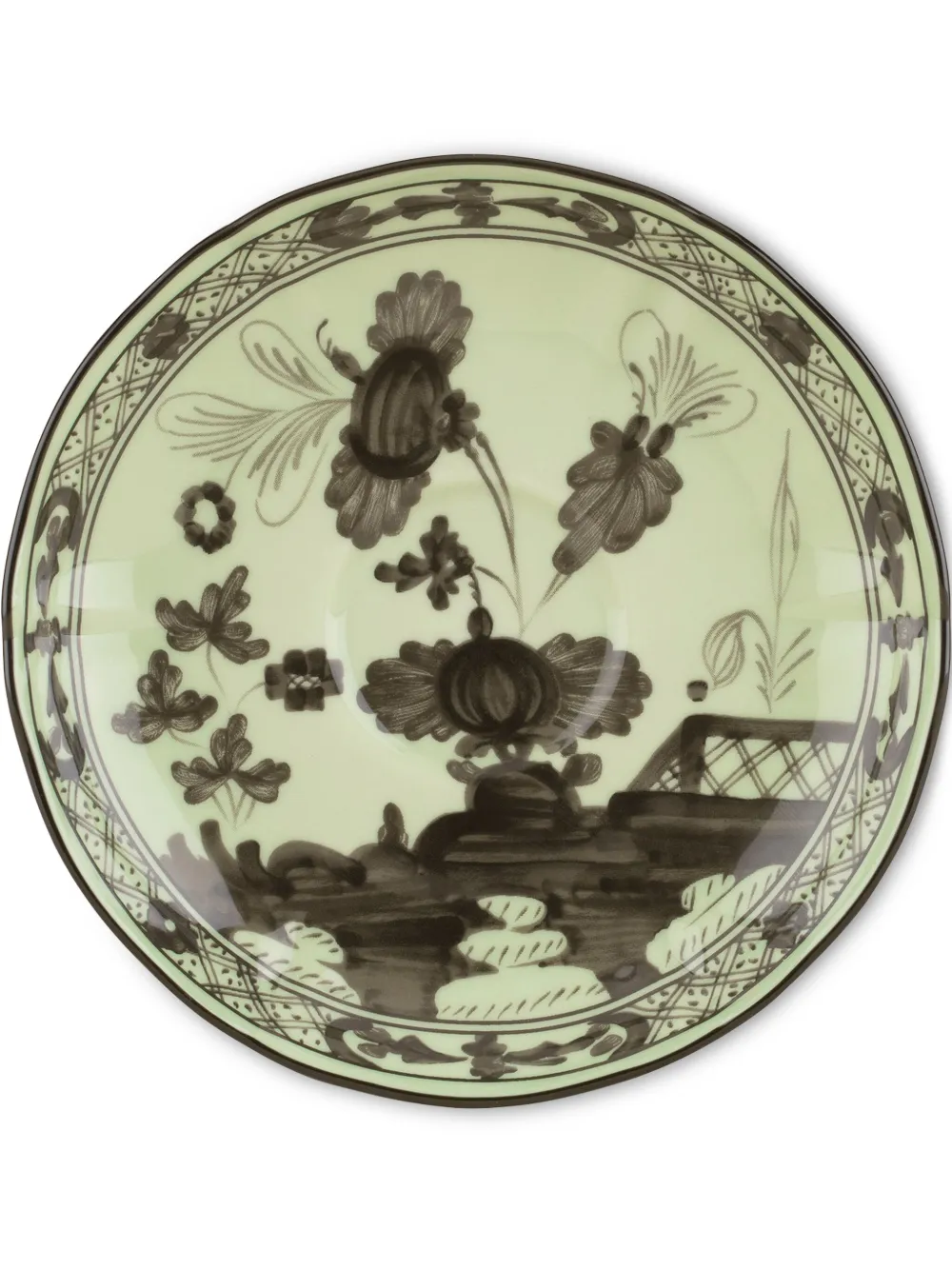 GINORI 1735 Oriente Italiano コーヒーソーサー 13.5cm - グリーン GINORI 1735 Oriente Italiano コーヒーソーサー 13.5cm - グリーン