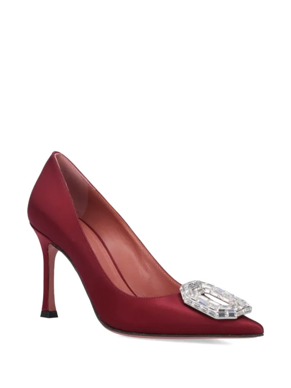 Amina Muaddi Camelia 90mm パンプス | レッド | FARFETCH JP