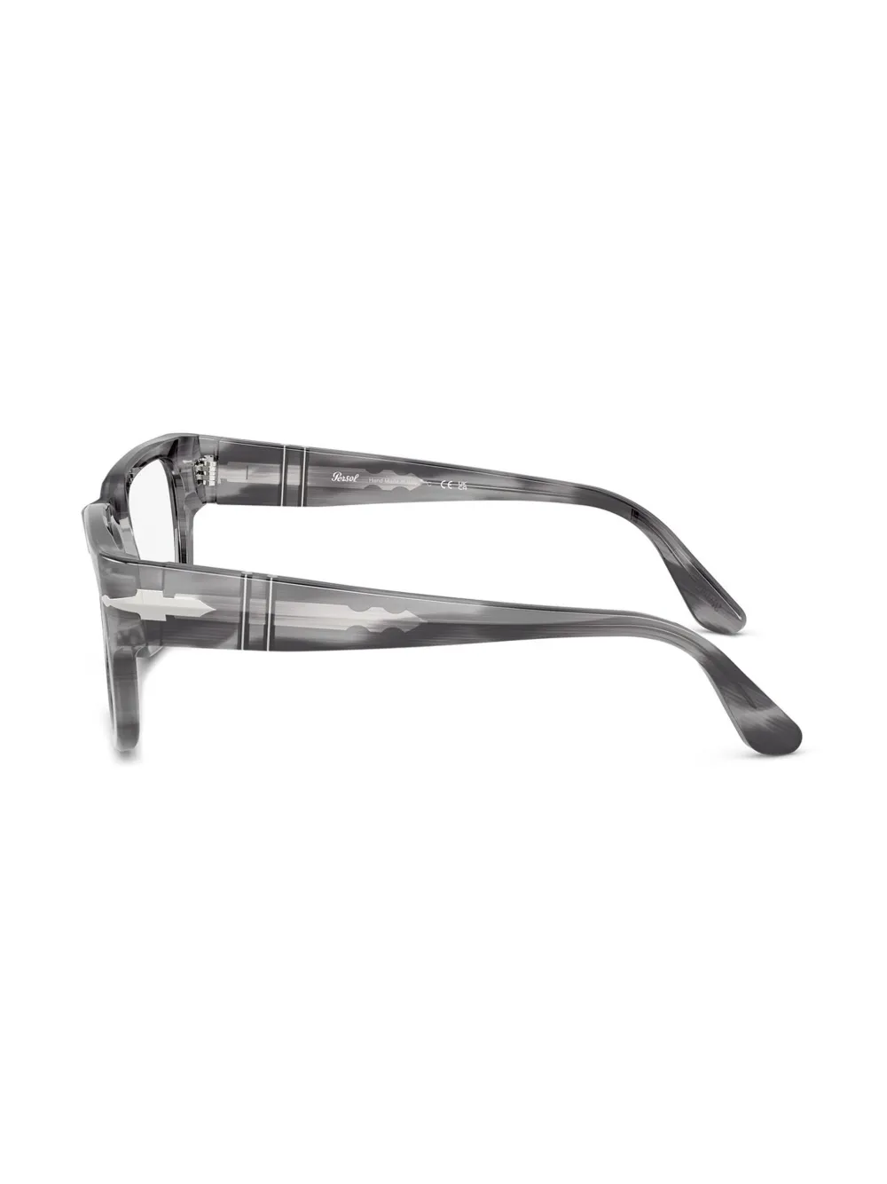 Persol Bril met gestreept detail Grijs