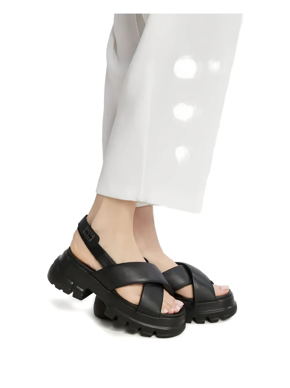 Tommy Hilfiger cross-strap sandals Black