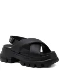 Tommy Hilfiger cross-strap sandals - Black