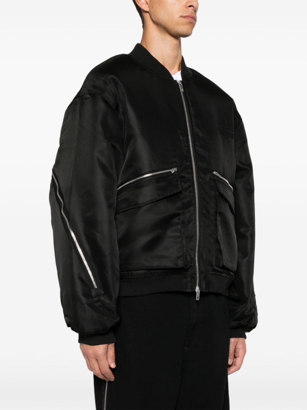 REPRESENT ZIP-DETAIL BOMBER JACKET 