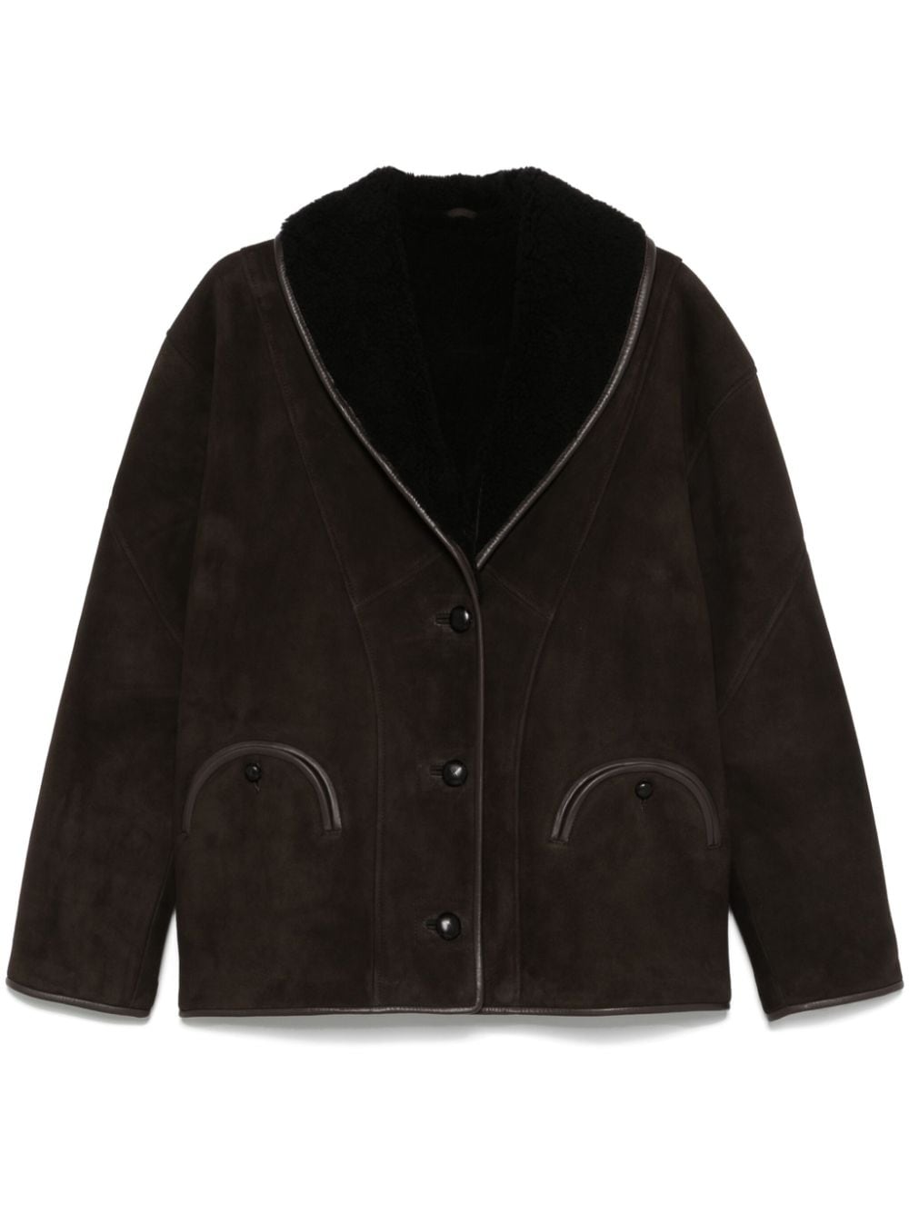 Shop Blazé Milano Tatoosh Coat In Brown