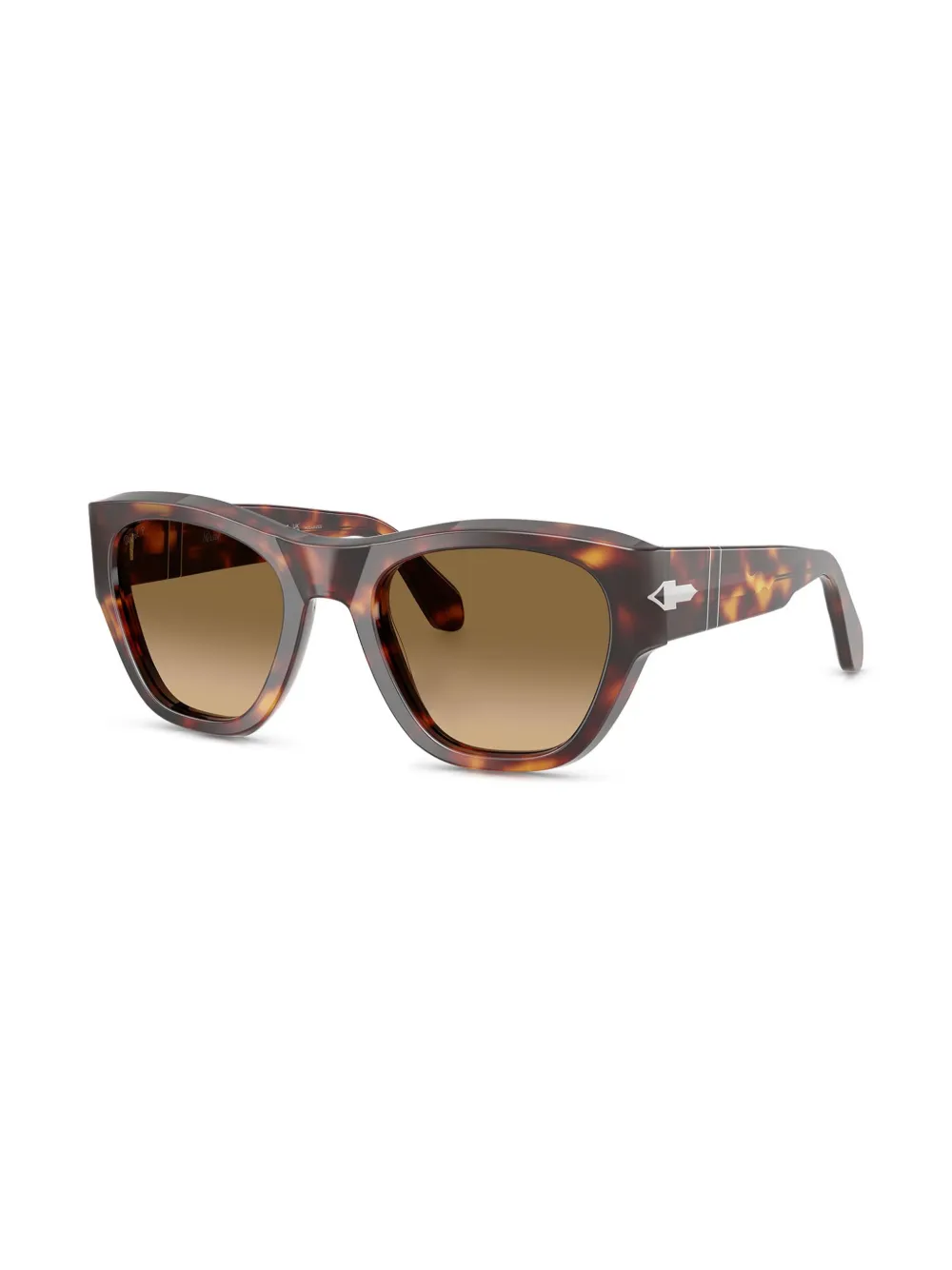 Persol Zonnebril met vierkant montuur Bruin