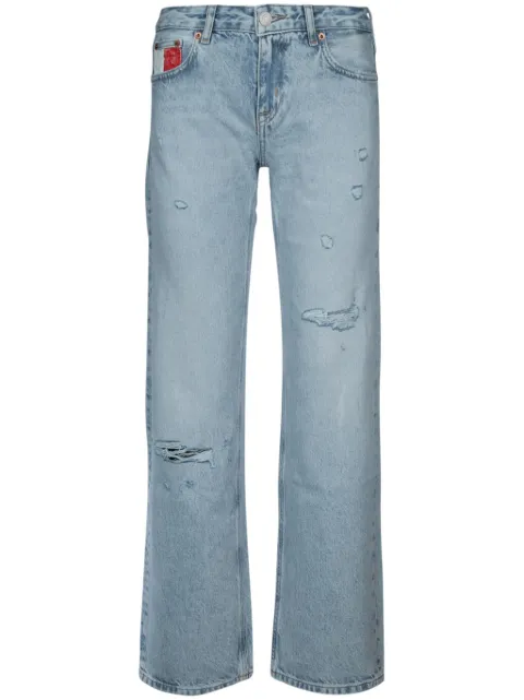 Tommy Jeans distressed-effect flared jeans
