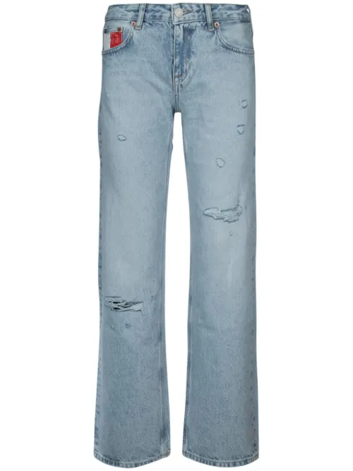 Jean évasé à effet usé - Tommy Jeans - Modalova