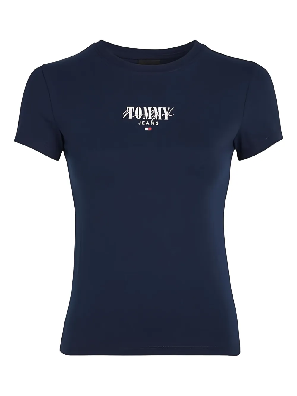 Tommy Jeans Logo-detail T-shirt In Blue
