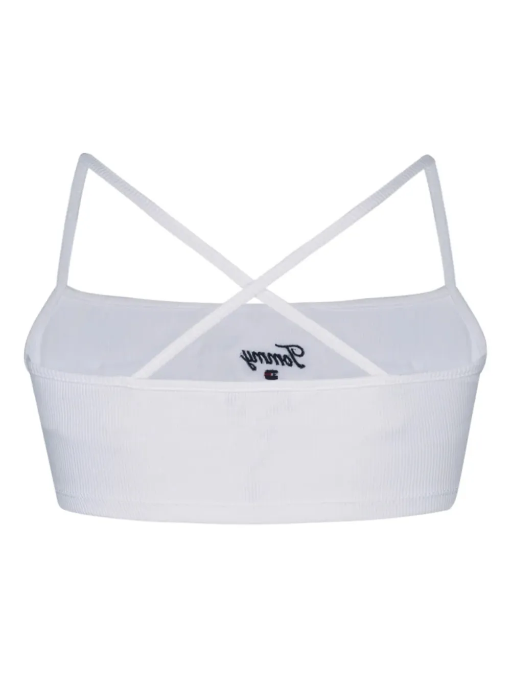  Tommy Jeans Ribbed Strap Top - White 