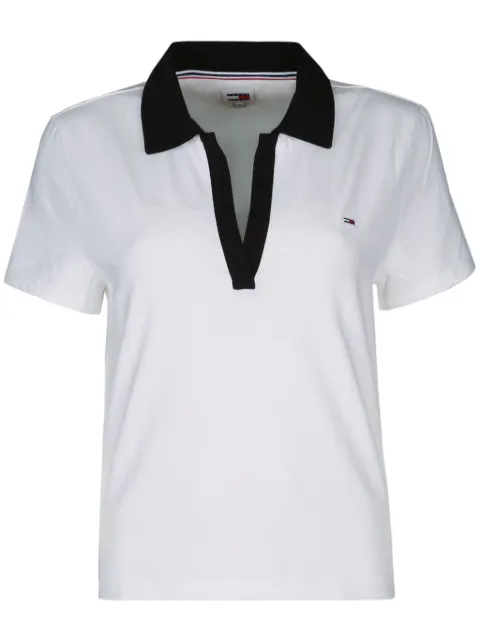 Tommy Jeans playera tipo polo con cuello en contraste