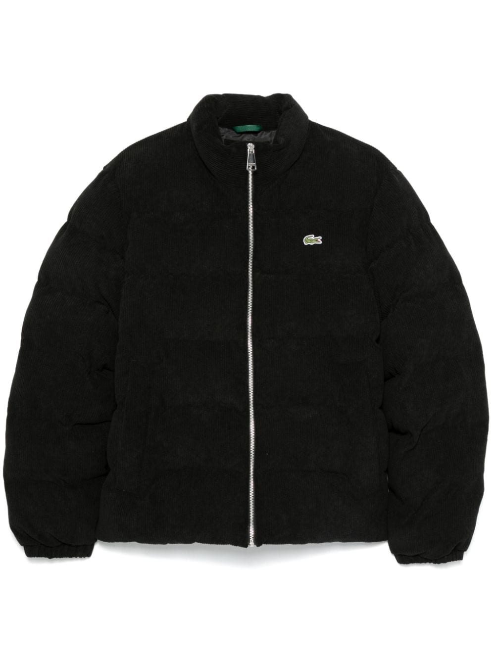 Shop Lacoste Quilted Puffer Jacket In Black