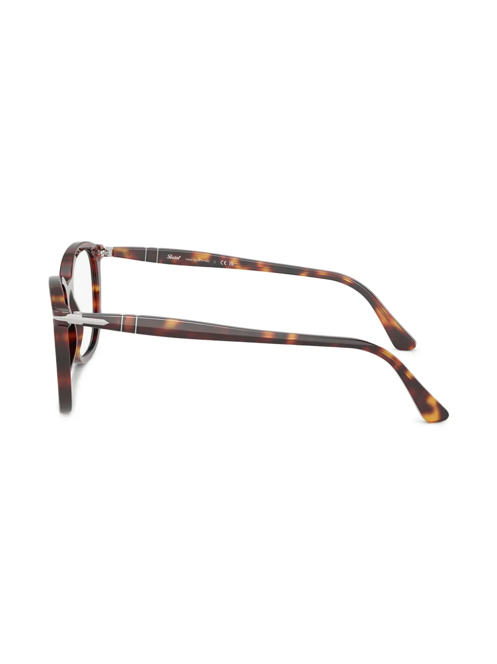 Persol Bril met vierkant montuur Bruin