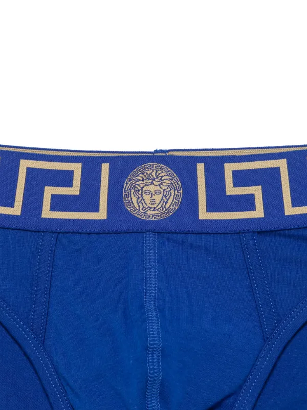 Versace Slip Greca Border | Blu | FARFETCH IT