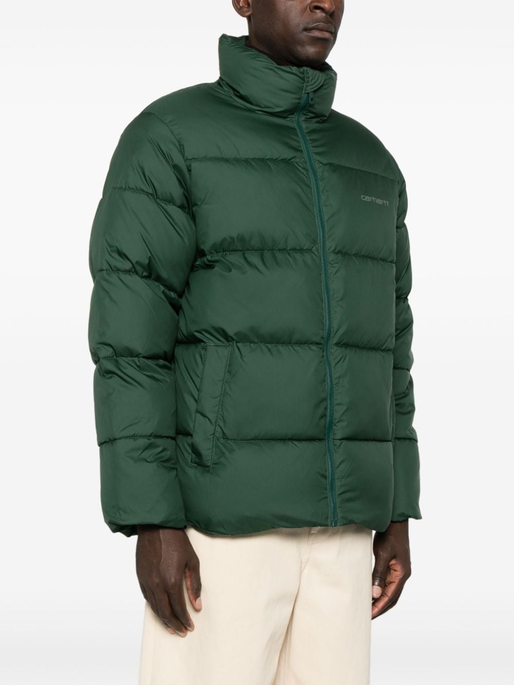 Shop Carhartt Springfield Puffer Jacket In Green