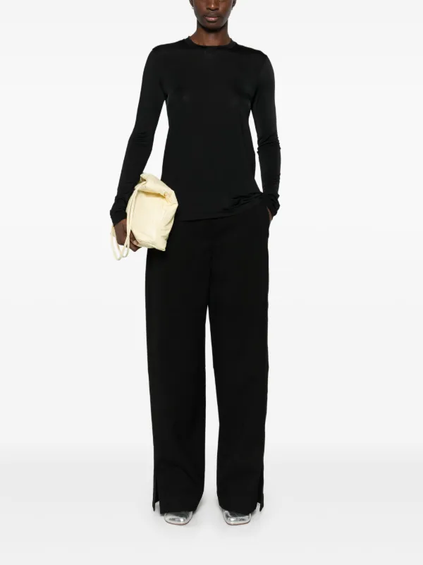【Jil Sander】バージンウール gabardineパンツ Jil Sander バージンウール パンツ | ブラック | FARFETCH JP