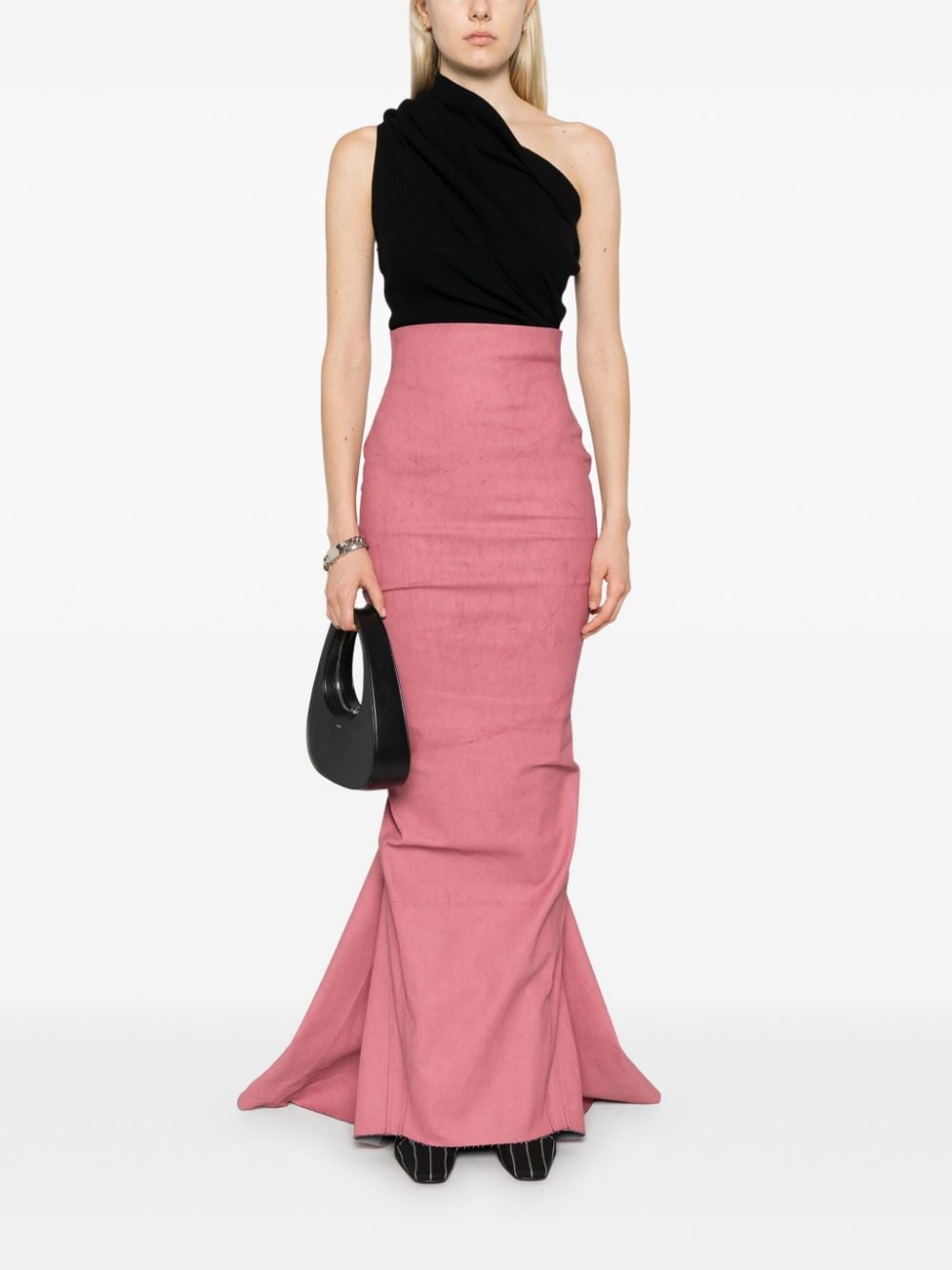 Shop Rick Owens Al Pillar Maxi Skirt In Pink