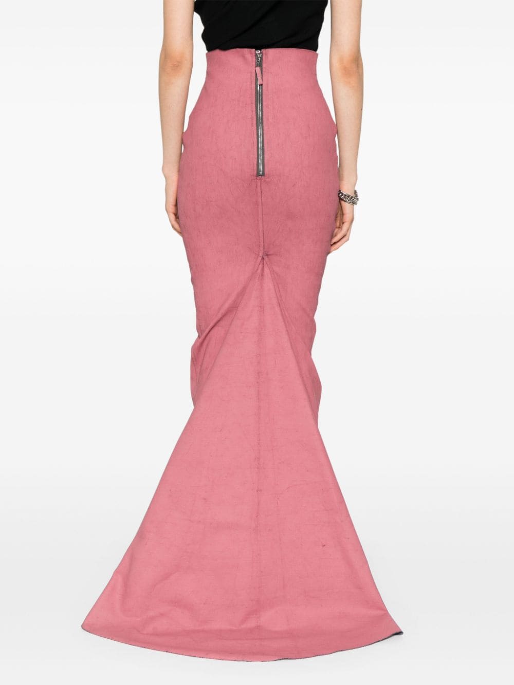 Shop Rick Owens Al Pillar Maxi Skirt In Pink