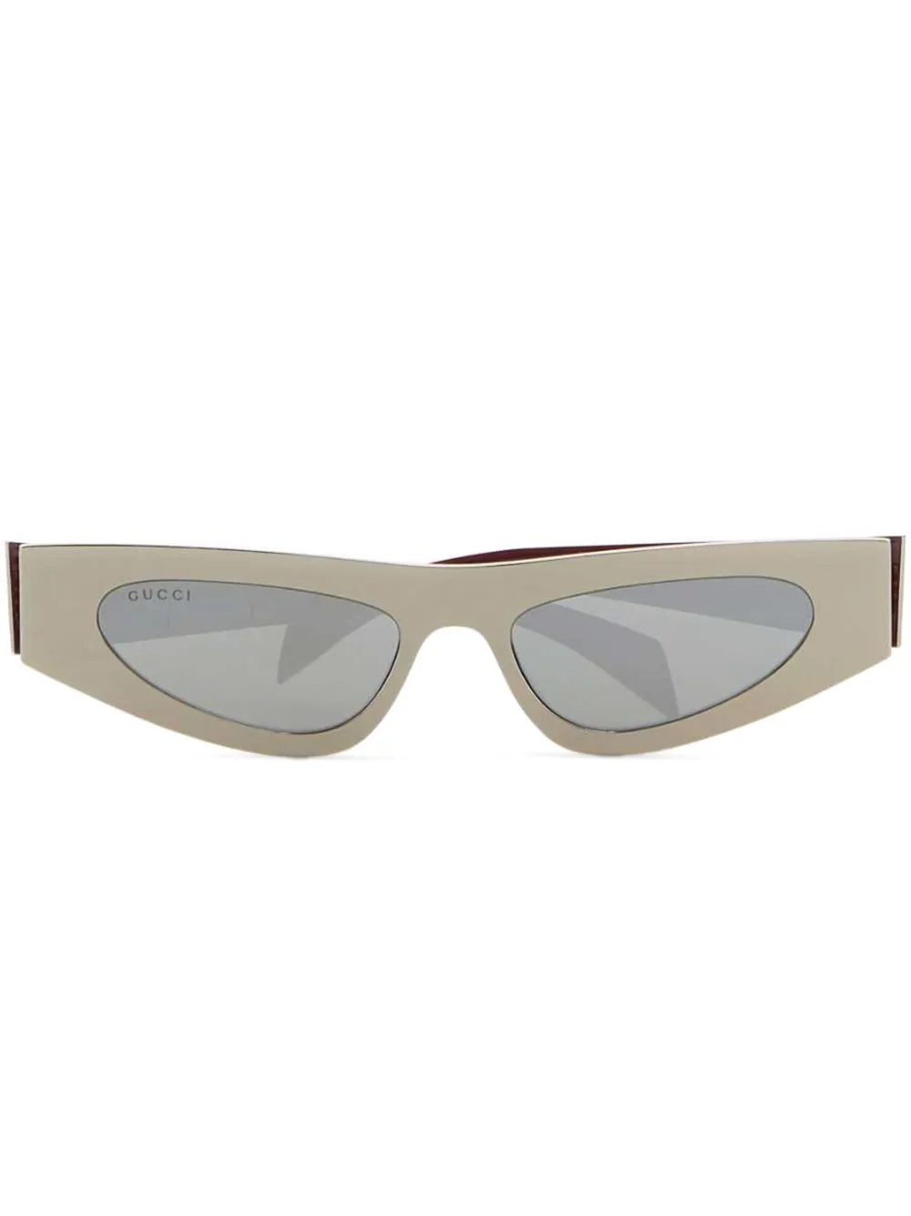 Gucci Eyewear Zonnebril met logoprint Zilver