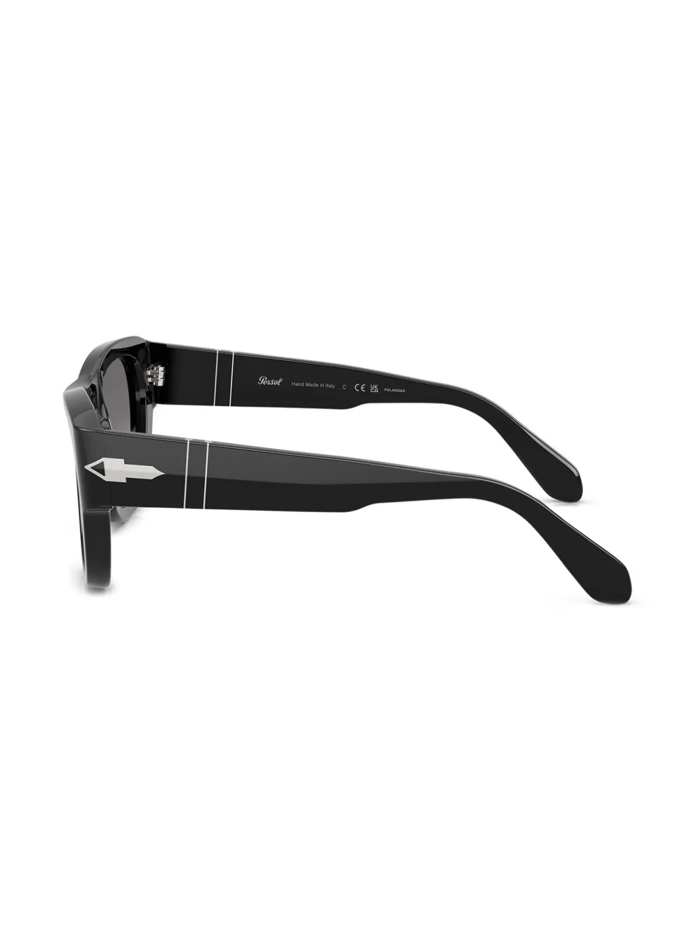 Persol Zonnebril met vierkant montuur Zwart