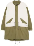 Junya Watanabe MAN x Richmond Knitwear panelled parka - Green