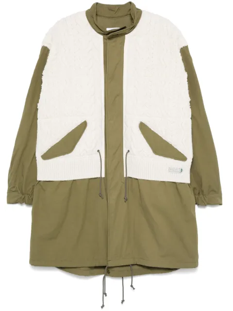 Junya Watanabe MAN معطف كاجوال بأجزاء مخيوطة x Richmond Knitwear