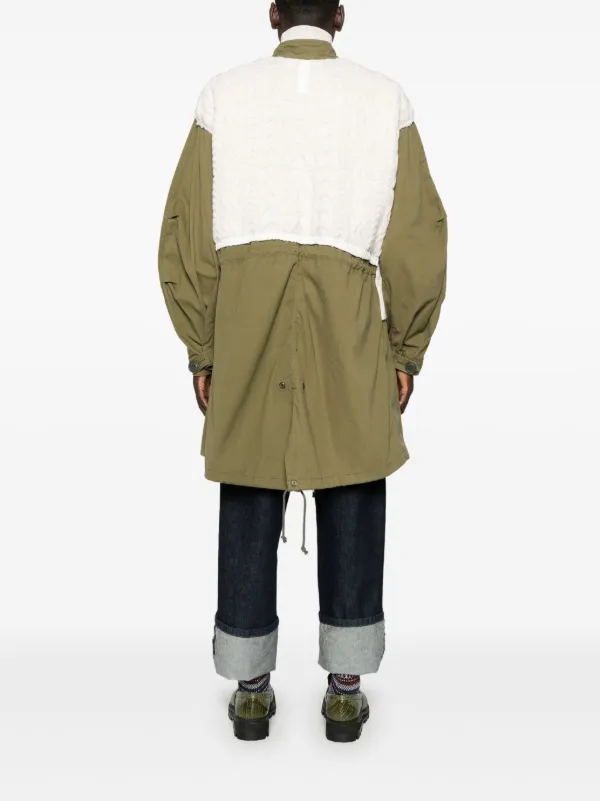 Junya Watanabe MAN x Richmond 'Knitwear' パーカーコート | グリーン