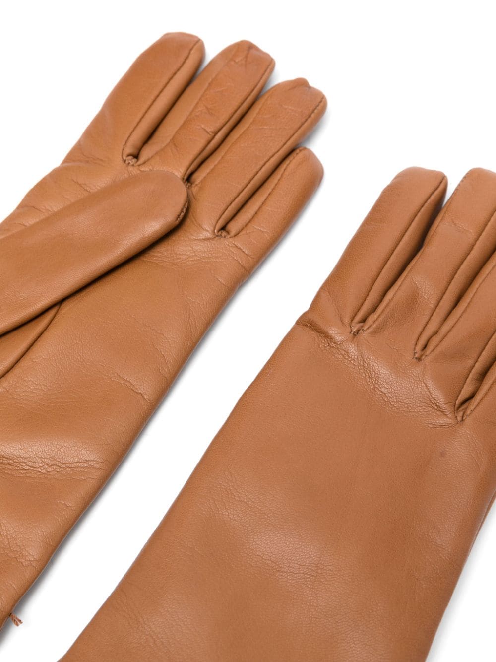 Shop Max Mara Spalato Gloves In Brown