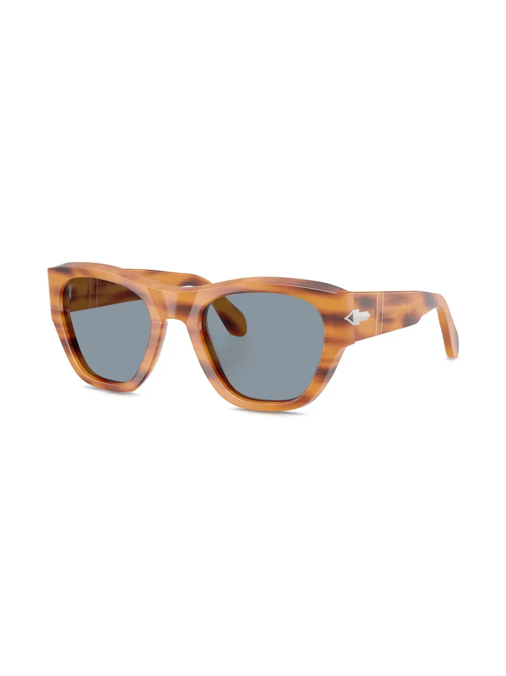 Persol Zonnebril met vierkant montuur Bruin
