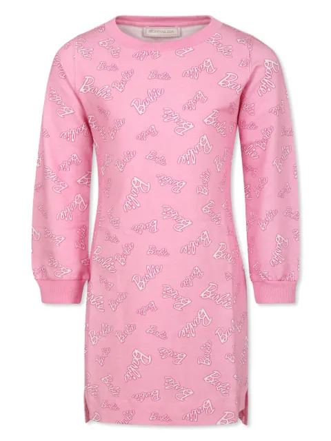 Monnalisa x Barbie logo sweatshirt dress