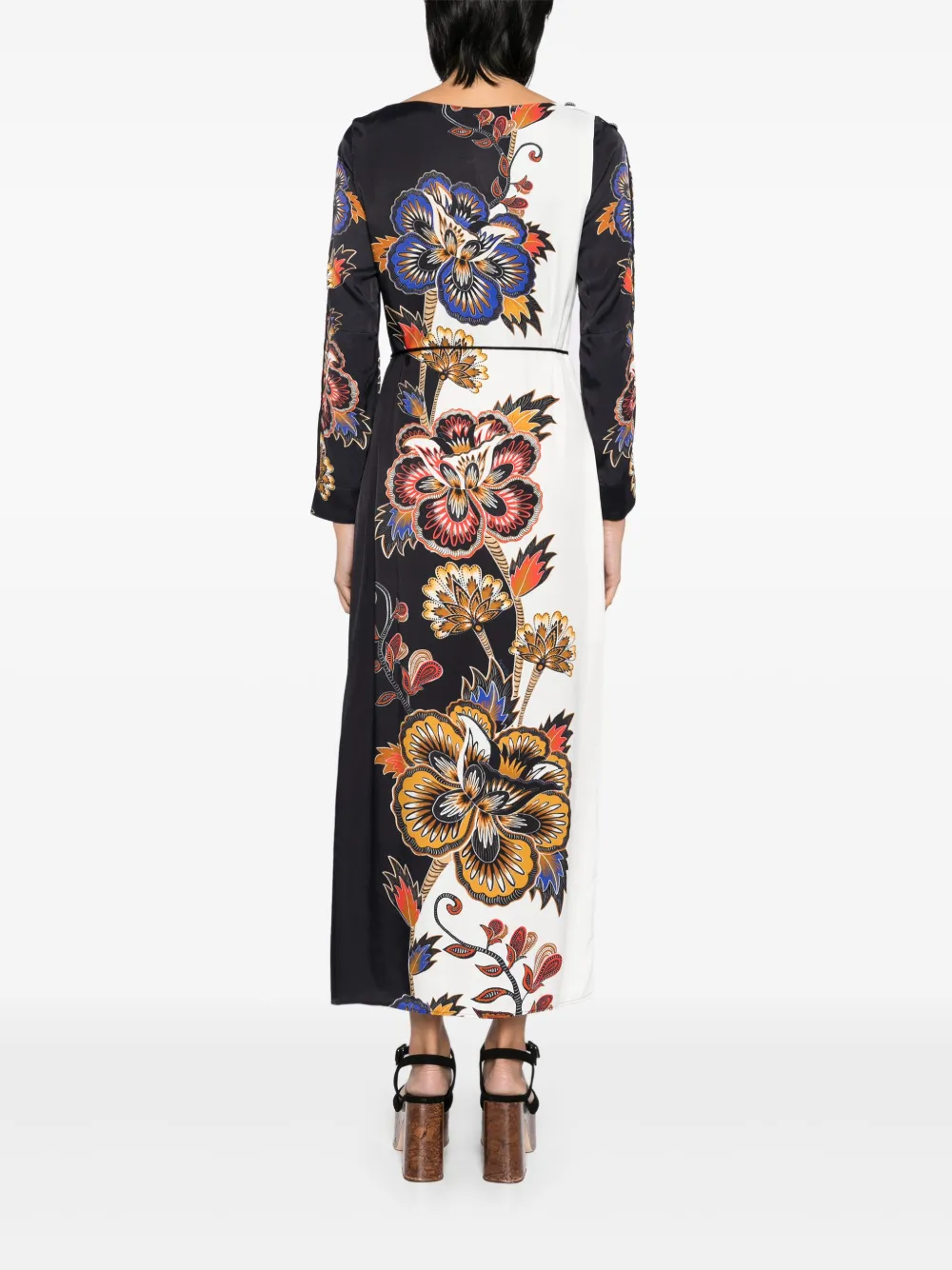 Shop Farm Rio Floral Midi Dress In Blue