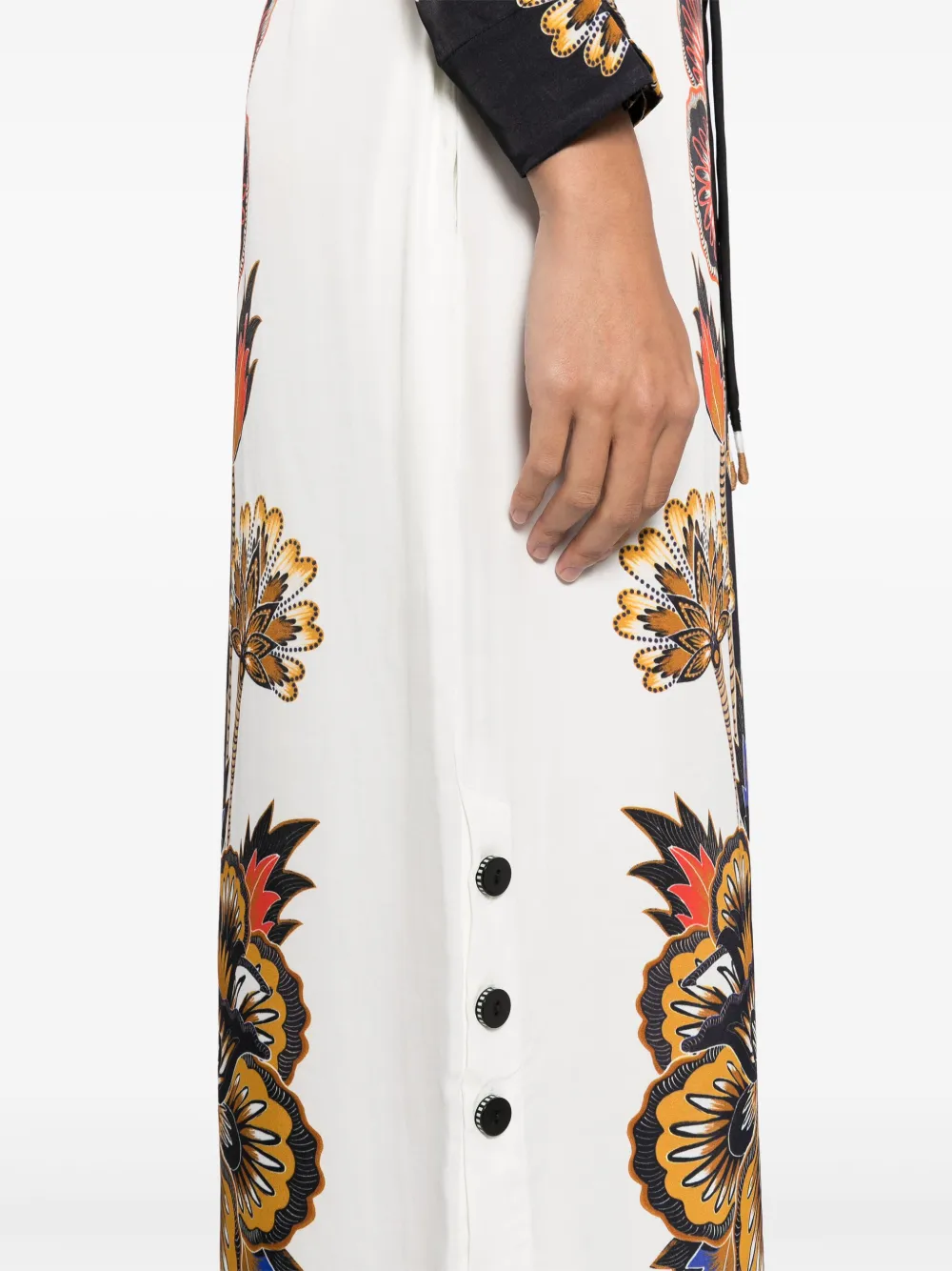 Shop Farm Rio Floral Midi Dress In Blue