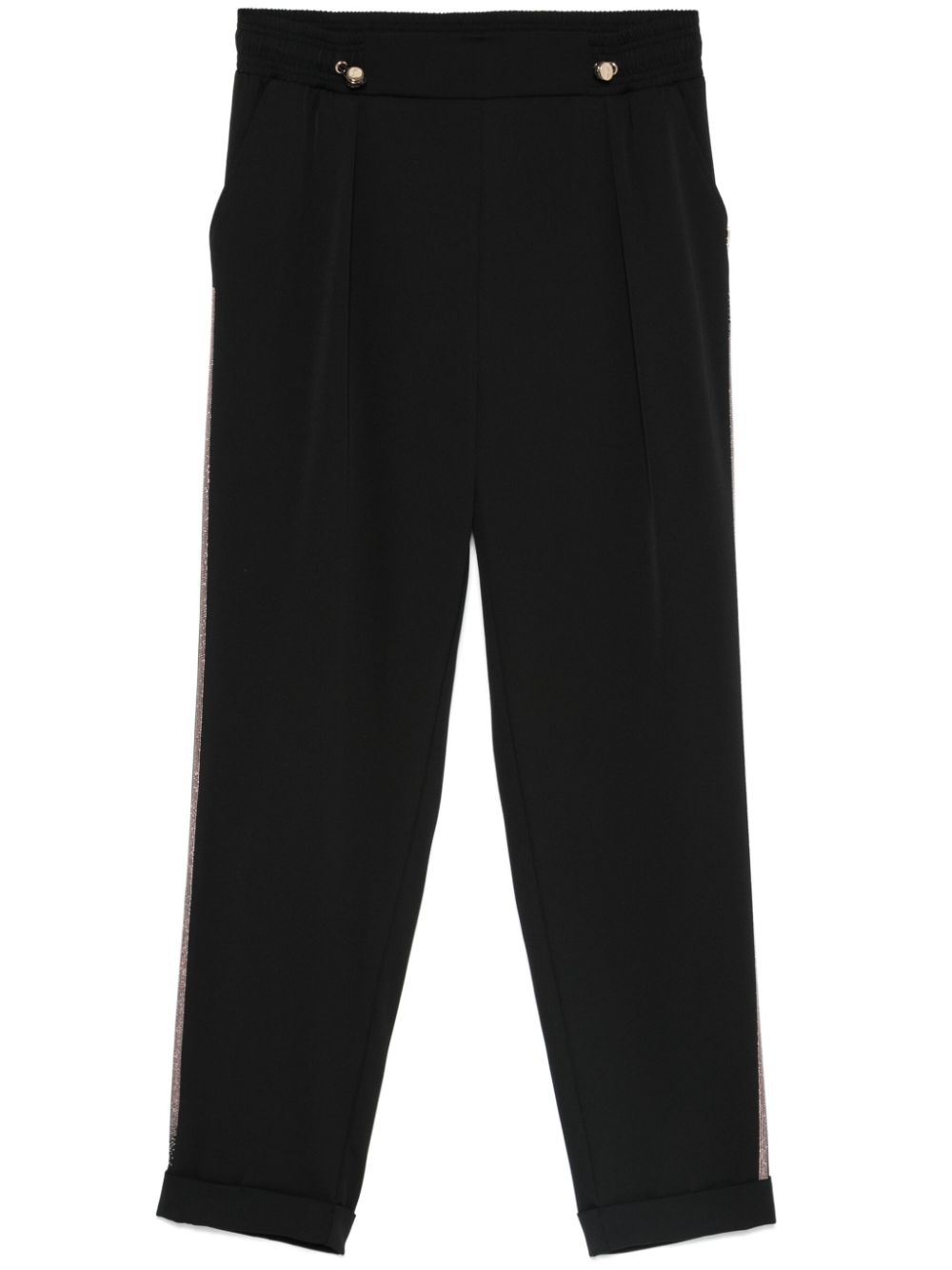 LIU JO stud-detailing trousers - Black