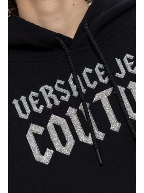 オーバーサイズ VERSACE JEANS COUTURE フーディー スウェット Versace Jeans Couture オーバーサイズ パーカー | ブラック