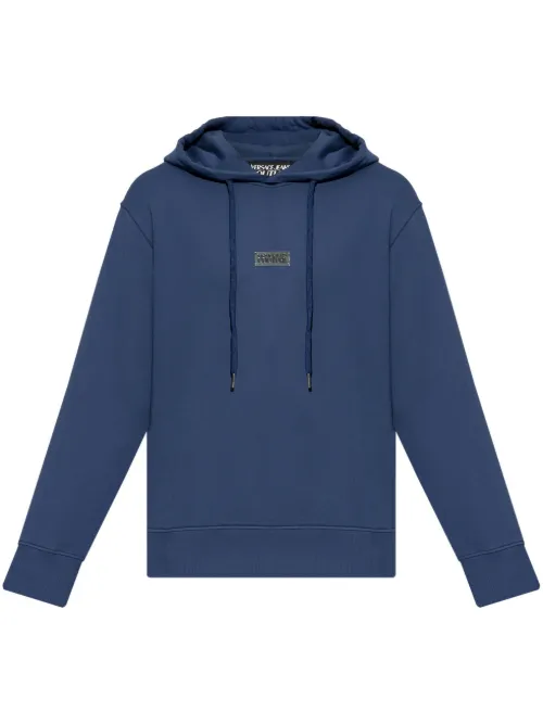 Hoodie à plaque logo - Versace Jeans Couture - Modalova