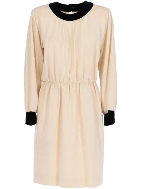 Saint Laurent Pre-Owned robe en laine (années 1980)