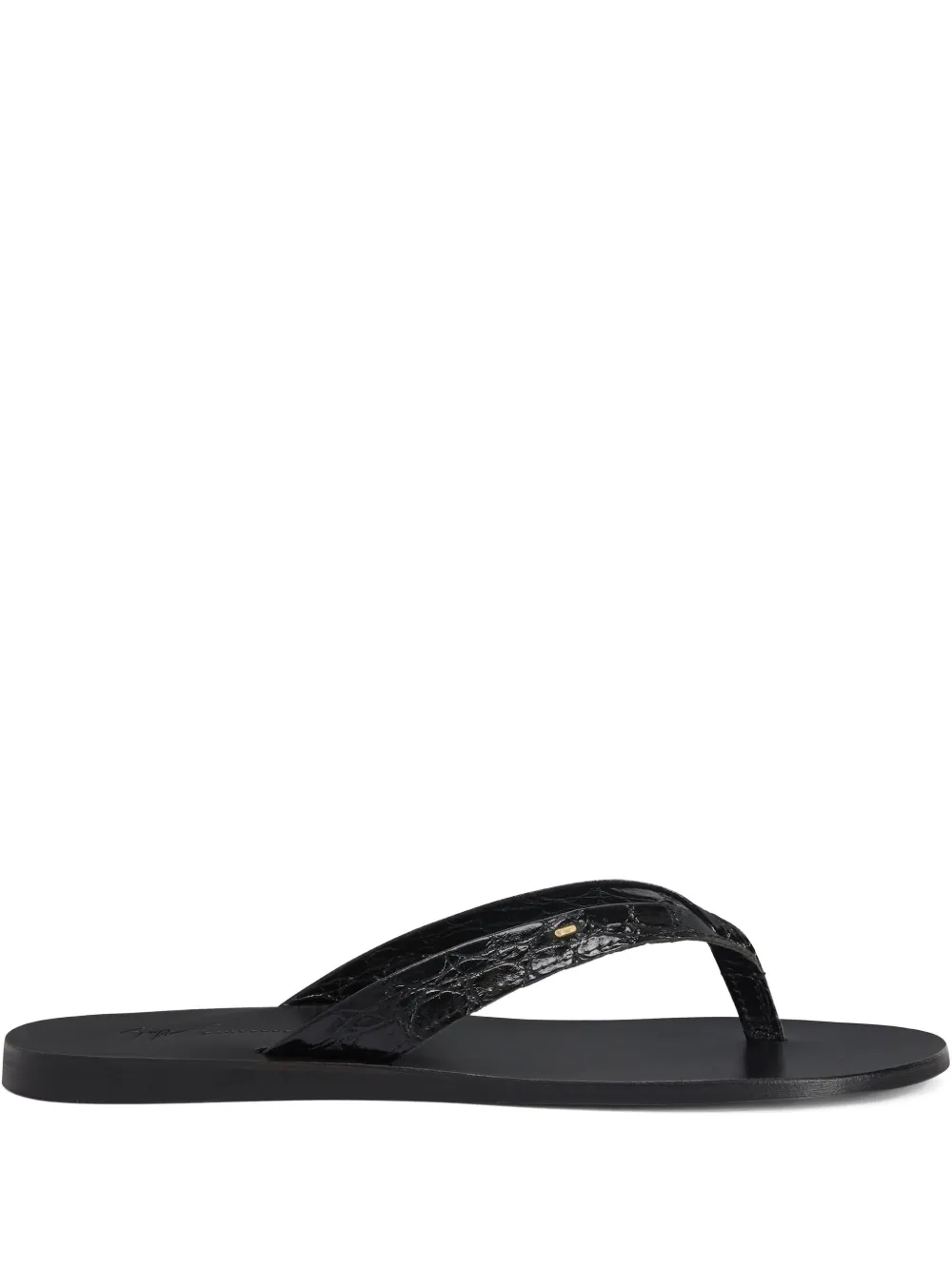 Giuseppe Zanotti Philemon teenslippers Zwart