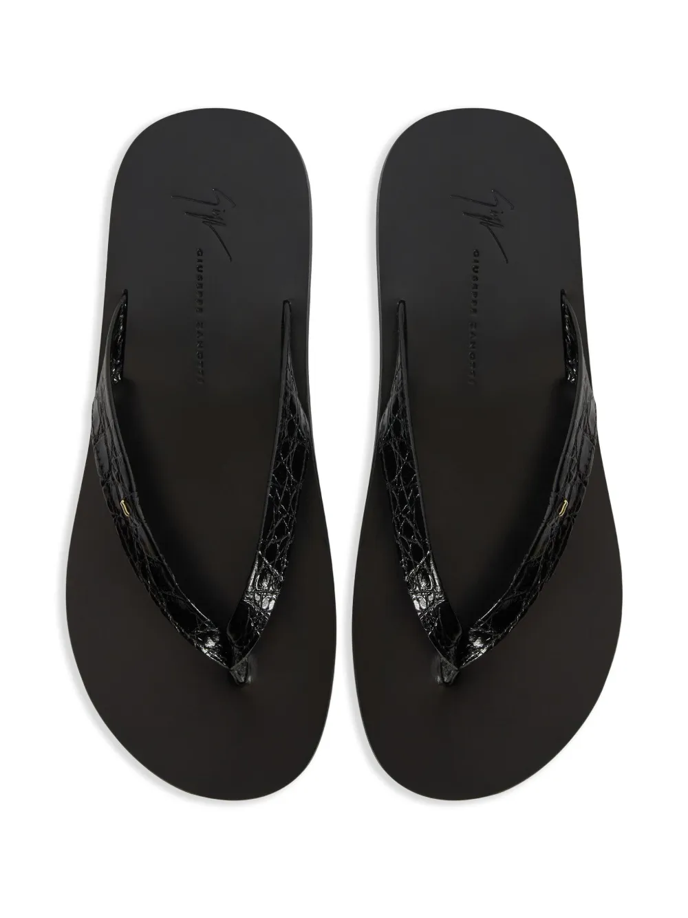 Giuseppe Zanotti Philemon flip flops Black