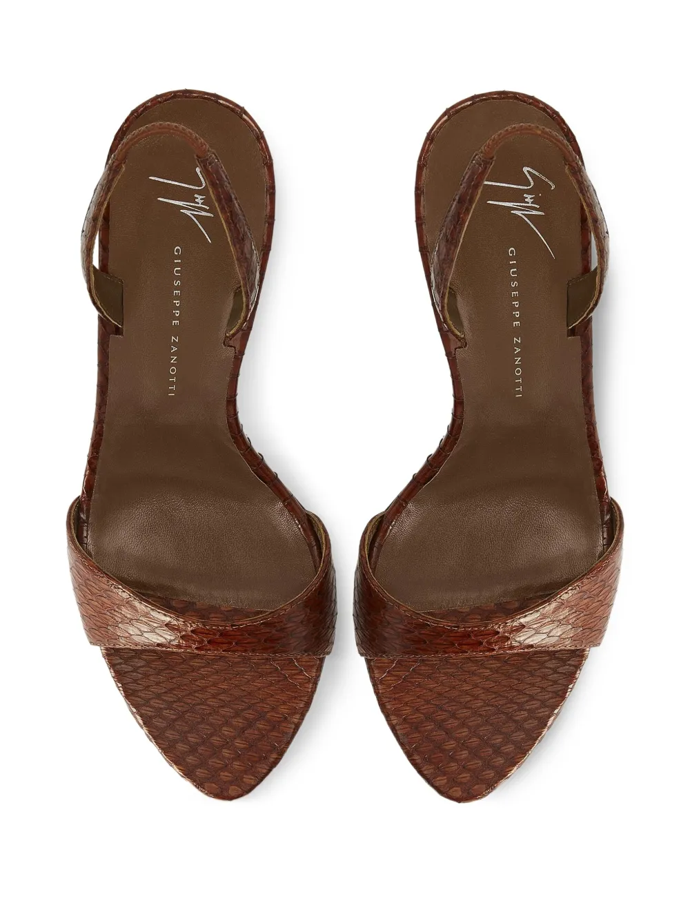Giuseppe Zanotti 90mm Lilibeth sandalen Bruin